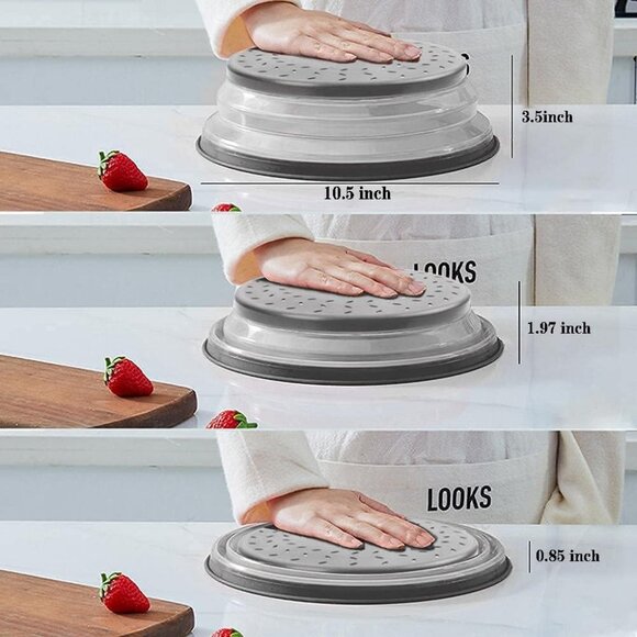 Microwave Splatter Cover Collapsible Microwave Cover for Food - Picture 7 of 7